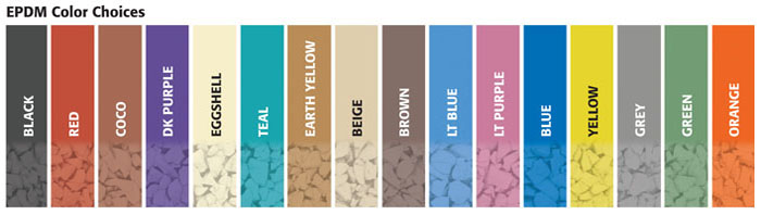 EPDM color choices