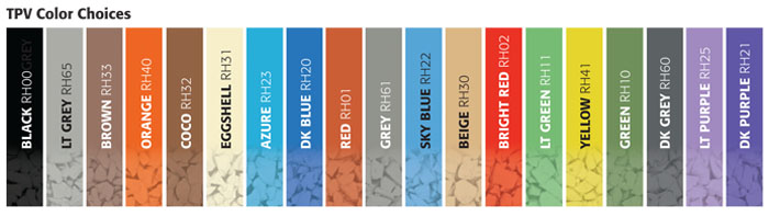 TPV color choices
